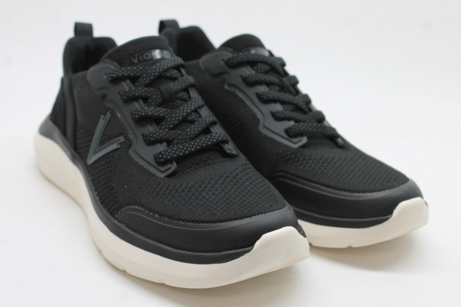 Black Knit Suede