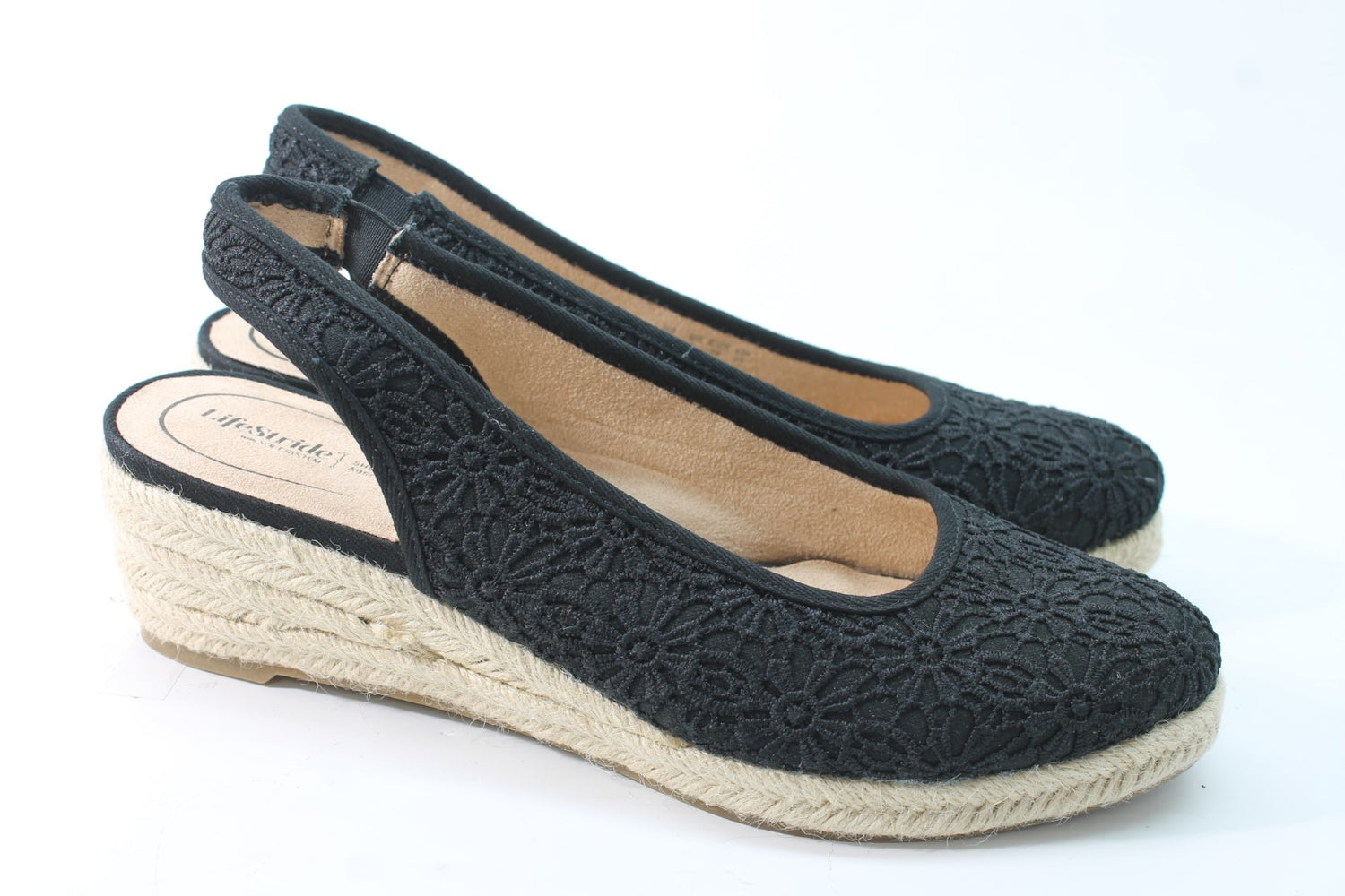 LifeStride Women's Kayden Espadrille Wedge Sandal Floor Sample