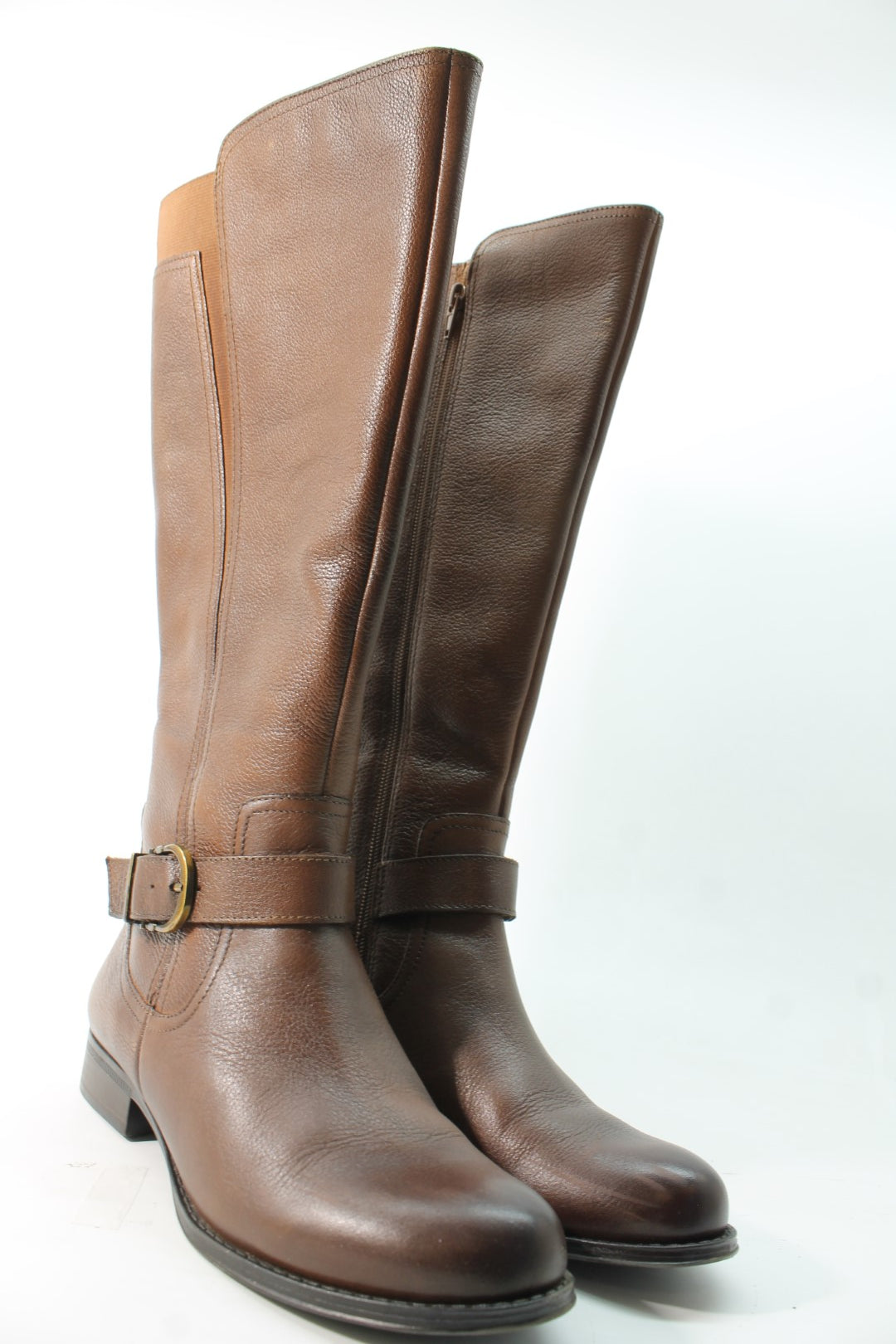 Saddle Tan Wide Calf