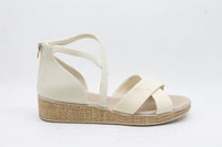 BZees Women's Bali Sand Strappy Wedge Sandals Floor Sample