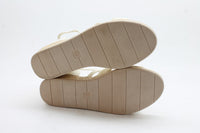 BZees Women's Bali Sand Strappy Wedge Sandals Floor Sample