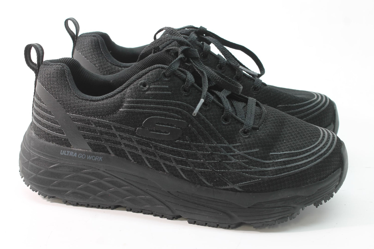 Skechers Women's Slip Resistant Relaxed Max Cushioning Elite Sneakers Floor Sample
