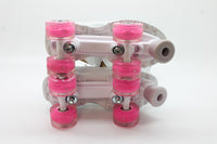 Skechers Girls 4 Wheeler Fly Cruiser Light Up Roller Skate Floor Sample
