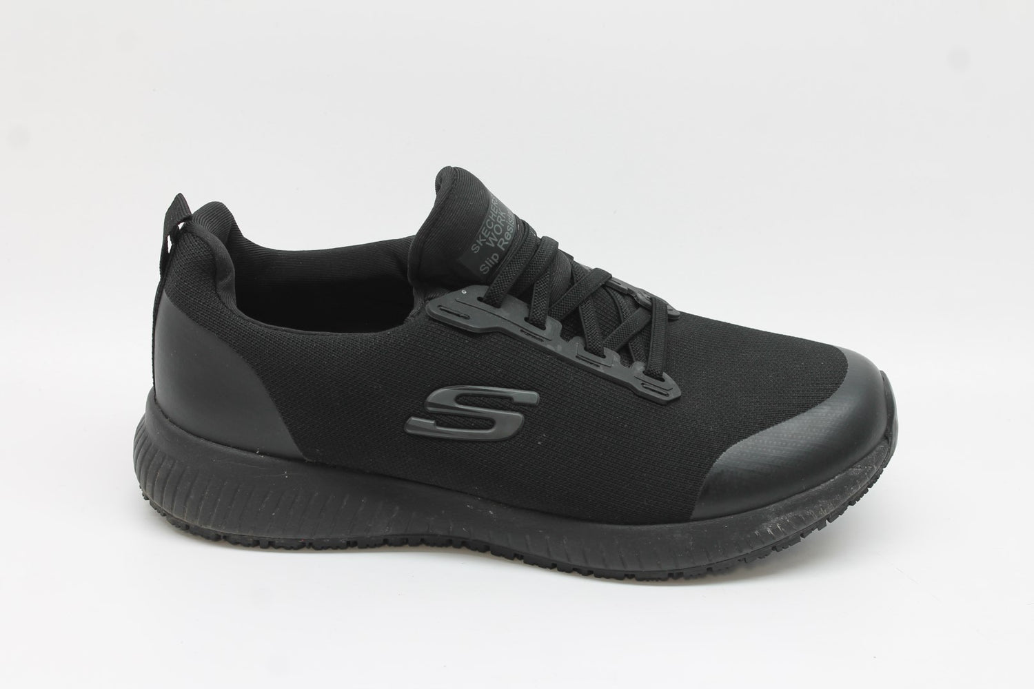Skechers Women's Work Slip Resistant Relaxed Fit Squad Sneakers Floor Sample
