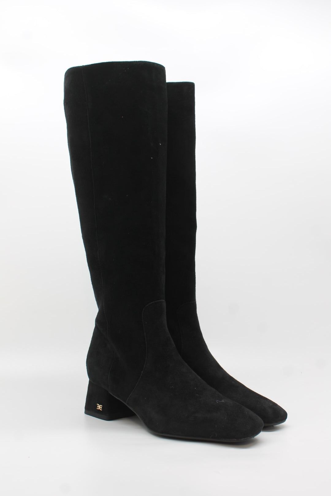 Black Suede Wide Calf