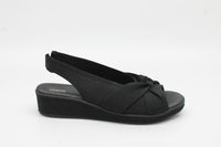 BZees for LifeStride Women's Bell Slingback Wedge Sandals Floor Sample