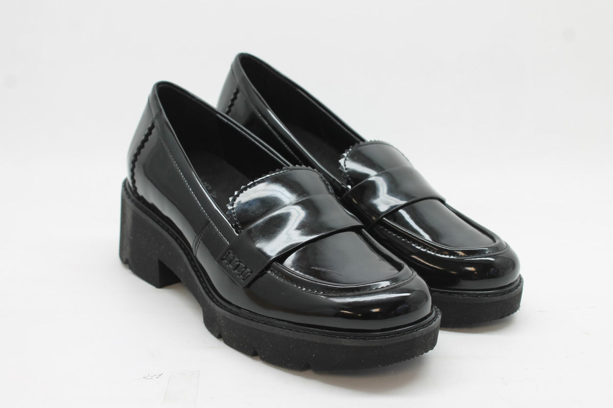 Black Patent Faux Leather