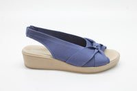 BZees for LifeStride Women's Bell Slingback Wedge Sandals Floor Sample