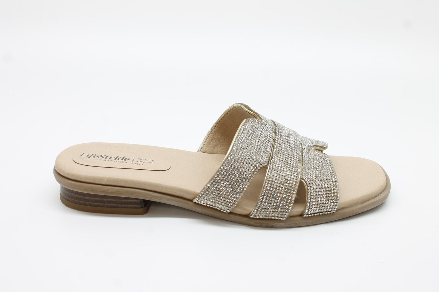 LifeStride Royalty Bling Women's Slide Sandal Floor Sample
