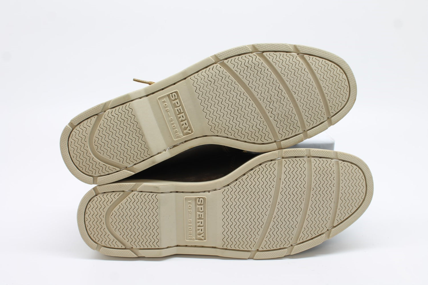 Sperry Top-Sider Leeward Men's Dark Tan/Navy Boat Shoes Floor Sample