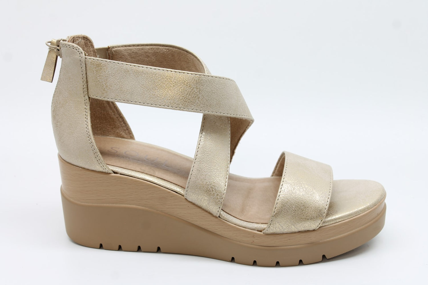 Soul Naturalizer Women's Goodtimes Wedge Sandals Floor Sample