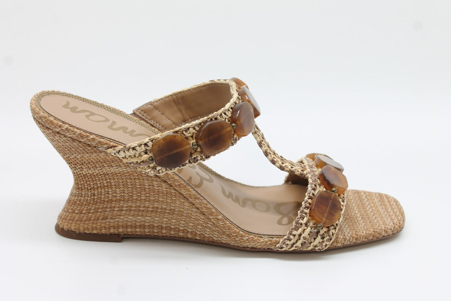 Sam Edelman Women's Dante Stone Wedge Sandal Floor Sample