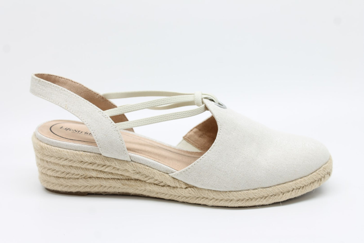LifeStride Women's Kennedy Espadrille Wedge Sandals Floor Sample