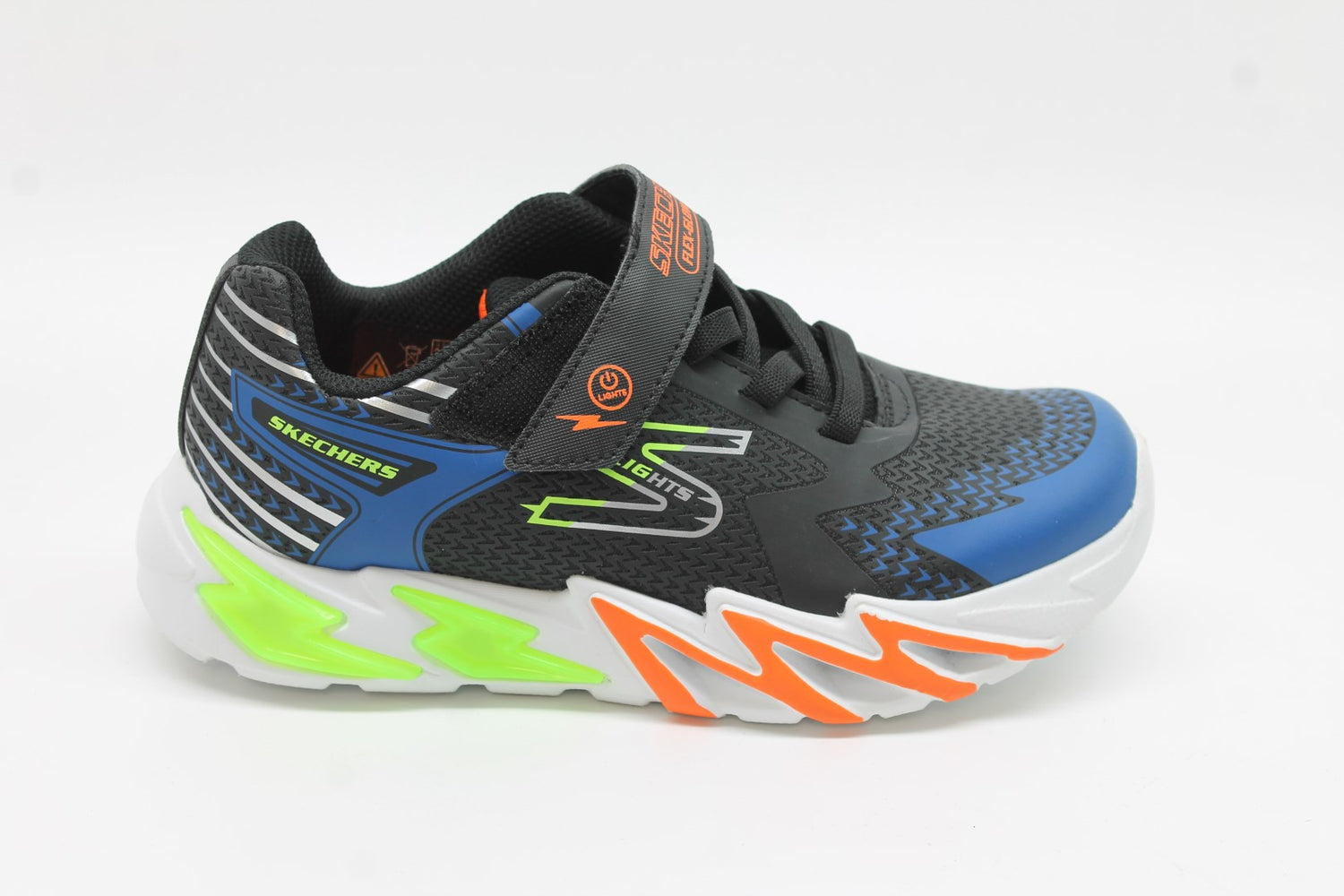 Skechers Boy's Flex Glow Bolt Light Up Sneakers Floor Sample