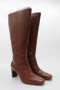 Saddle Tan Wide Calf