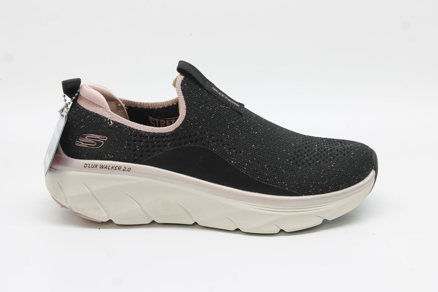 Skechers Women's D'Lux Walker 2.0 Sparkle Forever Sneaker Floor Sample